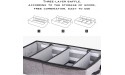 2 Packs Under Bed Clothes Shoes Storage Bins with Lids 4 Compartment,Adjustable Dividers,Under Bed Multifunction Foldable Organizer Storage Box Bins by AARainbow Gray+Light gray - BG8VPCAHX