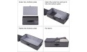 2PCS Foldable Under Bed Storage Box with Plastic Support Liner Handles Zipper lid Blankets Clothes Comforters Storage Bin Organizer for Bedroom and Closet 29×15×7inch Black Grey - BSXF8Z1E0