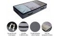 AMJ Foldable Underbed Bags Pack of 2 Transparent Zip Lid Under Bed Storage Bags for Bedroom Wardrobe Washable Dark Gray - BEXXNQL5H