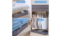 Anyoneer Under Bed Storage containers Set of 2 Sturdy Structure Adjustable Dividers Large Storage Bag with Sturdy Zipper Reinforced Handle 4 Clear Window for Clothing Shoes Blankets Comforters Clothes Sweaters Toys Gray - BAZIEN8SE
