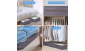 Anyoneer Under Bed Storage Containers with Stainless Steel Zipper Extra Large,Thick Fabric,Under-bed Storage Bags Organizer with Clear Windows & Reinforced Handles for Comforters,Blankets and Clothing,Wrapping Paper,2 Pack Gray - B78GNGP1M