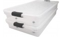HOMZ 3470CLGRDC.02 Clear underbed Storage Container with lid 60 Quart Grey 2 Count - BFHJO853R