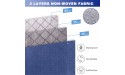 Isbasa 4 Pack Large Clothes Storage Bag Foldable Blanket Storage with Reinforced Handle Thick Fabric for Comforters Bedding with Sturdy Zipper Clear Window 90L Blue - BL0UQ3AEI