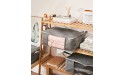 Sami Time Clothes Blanket Storage Bags Organizer with Reinforced Handle-Set of 3,Foldable with Sturdy Zipper Clear Window Large Gray19.68in*14.17in*8.26in - B0P2DIW9J