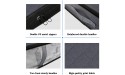 StorageRight 3-Pack Storage Bins Clothes Storage Foldable Blanket Storage Bags Under Bed Storage Containers for Organizing Clothing Bedroom Comforter Closet Dorm Quilts Organizer Grey - B4SQ3VGMX