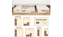 StorageWorks Underbed Storage Box Under Bed Clothes Organizer With Sturdy Structure and Ultra Thick Fabric Ivory White Large 2 pack - B2C8PMJ1L