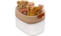 Cotton Rope Basket Storage Baskets with Leather Handles Woven Basket For Clothes Makeup Books Towels - BG1IP7PYF