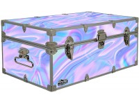 Designer Storage Trunk Food Themes 32 x 18 x 13.5 Inches Durable and Built to Last Lockable Electric Cotton Candy - BSZDCT2HL