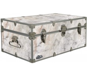 Designer Storage Trunks Nature Themes 32 x 18 x 13.5 Inches Durable and Built to Last Lockable Marble - BYK0GES0B