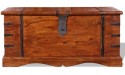 Unfade Memory Wooden Trunk Storage Chest Treasure Box Vintage Storage Organizer 90 x 40 x 40 cm - B5LKOZFM3
