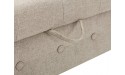 Awonde Upholstered Storage Bench with Arms Ottoman Bench for Bedroom Entryway Living Room Khaki - BKTA4IBNQ