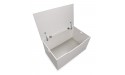 Badger Basket Flat Top Toy Box and Storage Bench for Kids Playroom Storage White - BV75DXMEW