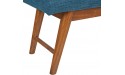 Brand – Rivet Modern Haraden Upholstered Button-Tufted Bench 44W Navy - BBROMYHGH