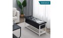 goer Storage Bench for Entryway Shoe Bench with PU Pad Seating End of Bed Bench Bedroom Living Room Benches Black White - B97LSFAD0