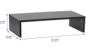 IRIS USA Computer Laptop TV Desk Top Riser Ergonomic PC Monitor Stand Black - BFA0VLD1G