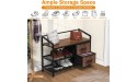 Lulive Shoe Bench 3 Tier Shoe Rack Bench with Removable Fabric Drawers 2022 Upgraded Shoe Storage Bench with Mesh Shelves Prefect for Entryway Living Room Hallway Bedroom Rustic Brown - B5YG2NRAD