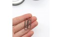 100 Pack 30mm Rose Copper Paper Clip in Silver Color Tinplate Paper Clips Holder Medium Paperclip Great for Office School Home Desk Organizers 100pcs 30mm Rose Copper - BRJOMH5YG