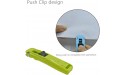 2in1 11.5cm Clam Clip Dispenser Handheld Paper Fast with 100 Stainless Steel Metal Refill Clips Home Mart Plastic Refill Clips Handheld Student Paper Clipper for School Office Random Color - BAHP0ELCV