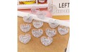 5PCS Clear Heart Paper Clips Plastic Paper Clamps Mini Bookmark Clips File Holder Clips Small Binder Clips for Office Note Clip Stand - BM2GTX6GN