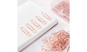 A Box of 120pcs Rose Gold Metal Paper Clips 28mm Paperclips Clip for Paperwork Paper Holder Letter Holder Best for Office School Document Organizing - BRGRKQ4RA