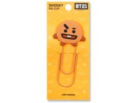 BTS Official Merchandise Big Clip Paper Hold Clip Suga_SHOOKY Extra BTS PHOTOCARDS Included_Brown - BPQIOQZKM