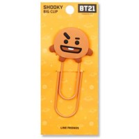 BTS Official Merchandise Big Clip Paper Hold Clip Suga SHOOKY Extra BTS PHOTOCARDS Included Brown - BPQIOQZKM