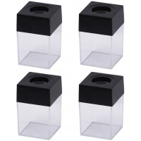 cabilock 4Pcs Paper Clip Storage Box Office Clips Magnetic Pushpin Container Desktop Organizer - BHL6OIR4N