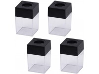 Cabilock 4Pcs Small Paper Clip Dispenser Paper Clip Holder Desk Small Items Storage Organizer with Magnetic Top - B9ZT0IRCM