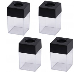 Cabilock 4Pcs Small Paper Clip Dispenser Paper Clip Holder Desk Small Items Storage Organizer with Magnetic Top - B9ZT0IRCM