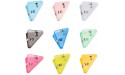 Cute Corner Paper Clamp Triangular Bookmark Clip Small File Clip Notes Holder Hold 50 Sheets for Student Teacher School Paper Corner Clip - BNG7BWXUQ