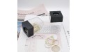 Dreamty 2 Pcs Square Paperclip Cylinder with Magnetic Paper Clip Holder Small Clip Black Dispenser - B5R0PEWFX