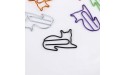 EXCEART 120 Pcs Paperclips Cartoon Cute Lovely Cat Shape Notebook Clips Planner Clips Paper Clips Bookmarks Clips - B44QN029F