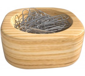 Grwanpen Large Beech Wood Paper Clip Holder Paper Clips are Included in Package. - BA70C84RC