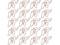HEEPDD 20Pcs Shaped Paper Clips Portable Durable Sturdy Paper Clips Metal Material Elephant Shapes Paper Clips Bible Clips for Fun Office Supplies School Gifts - BA1CN54RF