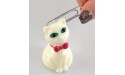 HOME-X Magnetic Cat-Shaped Paperclip Holder Kitty Magnet Cute School and Classroom Supplies ABS Plastic-1.5” H - B7I69P90R