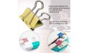 KUIDAMOS Paper Clip Holder Detail Processing Paperclips Multi Color Sturdy and Durable for Paper Metal Clip Office School Home SuppliesDC-25J 25mm 48 pcs - B4VJTDH4A