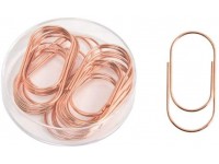 Large Paper Clips 20 Pcs 50mm 1.97'' Gold Desk Accessories Cute Office Supply Stationery Rose Gold - BD9Y27OGO