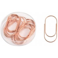 Large Paper Clips 20 Pcs 50mm 1.97'' Gold Desk Accessories Cute Office Supply Stationery Rose Gold - BD9Y27OGO
