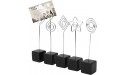 Memo Clip Holder Exquisite Small Picture Clip Holder Paper Clip Office Stationery Outdoor for SchoolBlack - BRF9RFPWO