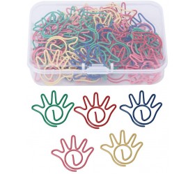 Memo Clips Durable:Paper Paper Clip Fashion Adorable 5 Colors Colorful Binder Clip for Sticky Notes - BKSDB875W