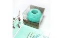 Paper Clips in Magnetic Dispenser Holder Mint Green 28mm Bookmarks Small Desk Accessories Office Supplies for Women 100 per Box - BS9YXZCTN