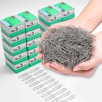 shuwen Paper Clips,Fixed pin Paper Clip,10 Boxes Metal Paper Clip Ring,for Office Home School Papperwork Art Craft,Material,Document,Bill,Sticky Note,Material - B93KE09QX