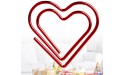 TOYMYTOY Love Heart Shaped Paper Clips Note Photo Sign Clips Bookmark Clips Stationery Office Accessories,100pcsRed - BD5FJ5DI7