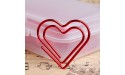 TOYMYTOY Love Heart Shaped Paper Clips Note Photo Sign Clips Bookmark Clips Stationery Office Accessories,100pcsRed - BD5FJ5DI7
