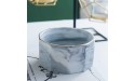 YOSCO Paper Clip Holder Ceramic Marble Paper Clip Dispenser for Desk Cute Paper Clip Organizer Office Binder Clip Holder Gray - B9T6PTR9G