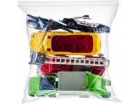 [ 10 COUNT ] Jumbo BIG Zipper 22" x 24" 8- Gallon Huge Resealable Bag with Zipper Top Storage Bags [10 Bags] XXLarge for Seasonal Clothing Blanket Linens Pillows Food by Shiny Select - BPSAQ2BNL