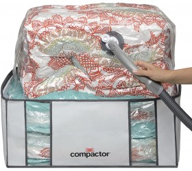 Compactor Space Saver Vacuum Storage Solution Vacuum Bag to protect Clothes Pillows Duvets Comforters Blankets XXL 26x20x11 Classic White - BJTP8FVZB