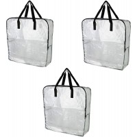 Ikea DIMPA 3 pcs Extra Large Storage Bag Clear Heavy Duty Bags Moth and Moisture Protection Storage Bags - BVTN3PE2G
