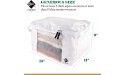 Moth Protection Sweater Storage for Closet – 2 Large Cotton Garment Bags 30 Cedar Rings & Mesh Window for Cashmere Sweaters – Wool & Cotton Sweater Organizer by Cashmere Kiwi 15 x 11 x 9 In - B4JQNEHJG