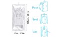Neahom 6 Long Hanging Vacuum Bags Vacuum Space Saver Bags for Clothes Vacuum Space Storage Compression Bags - BXMXEXNO9